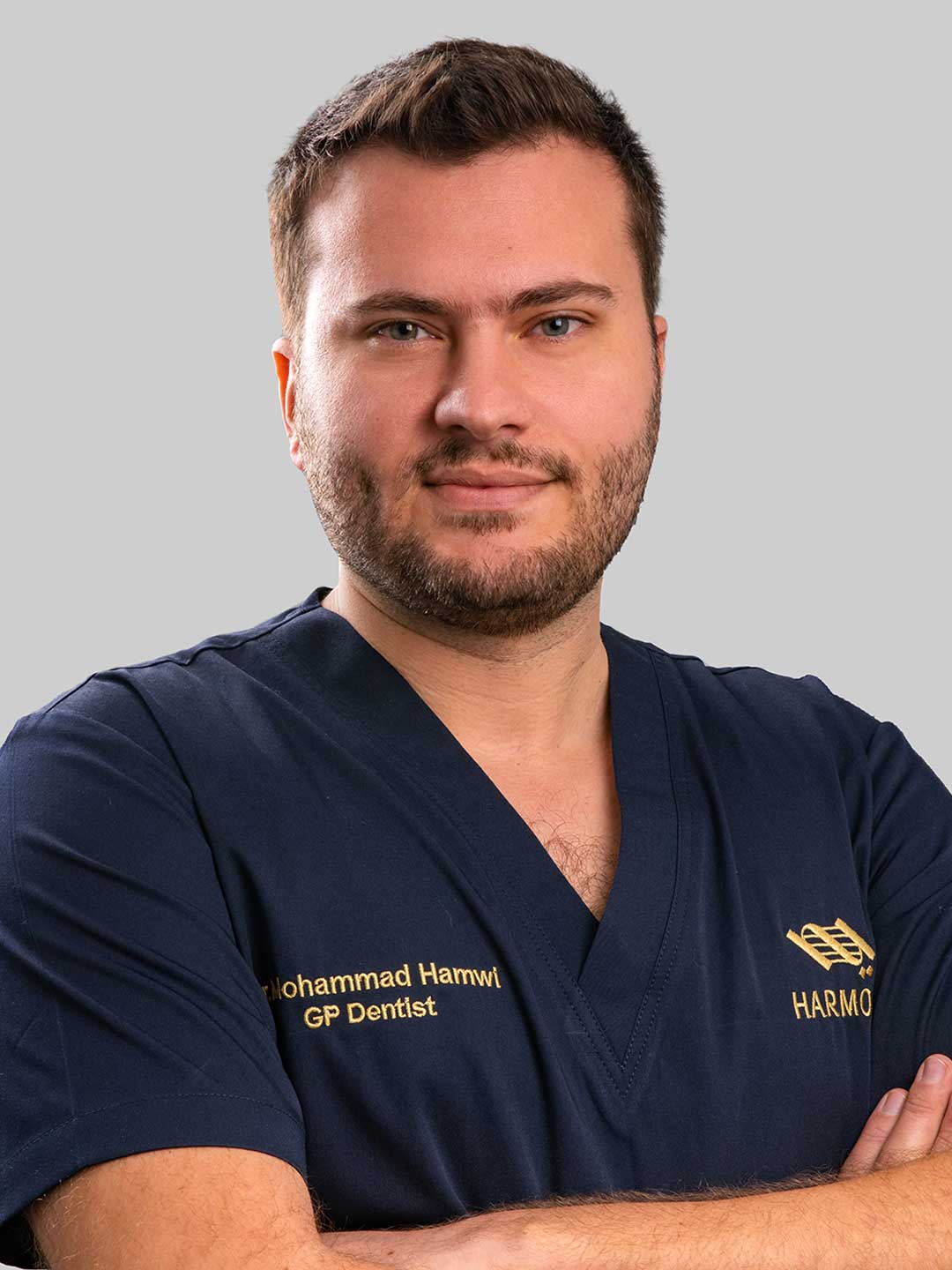 Portrait of Dr. Mohammad Hamwi - General Dentist with MSc. In Endodontics at Harmony Medical Center in Khalifa City, Abu Dhabi