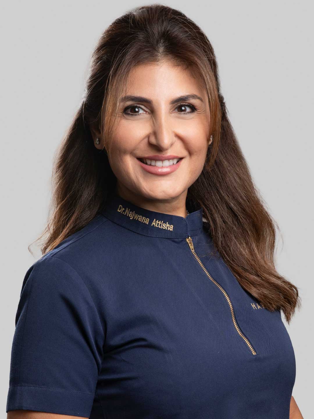 Portrait of Dr. Najwana Attisha - Specialist Orthodontist at Harmony Medical Center in Dubai