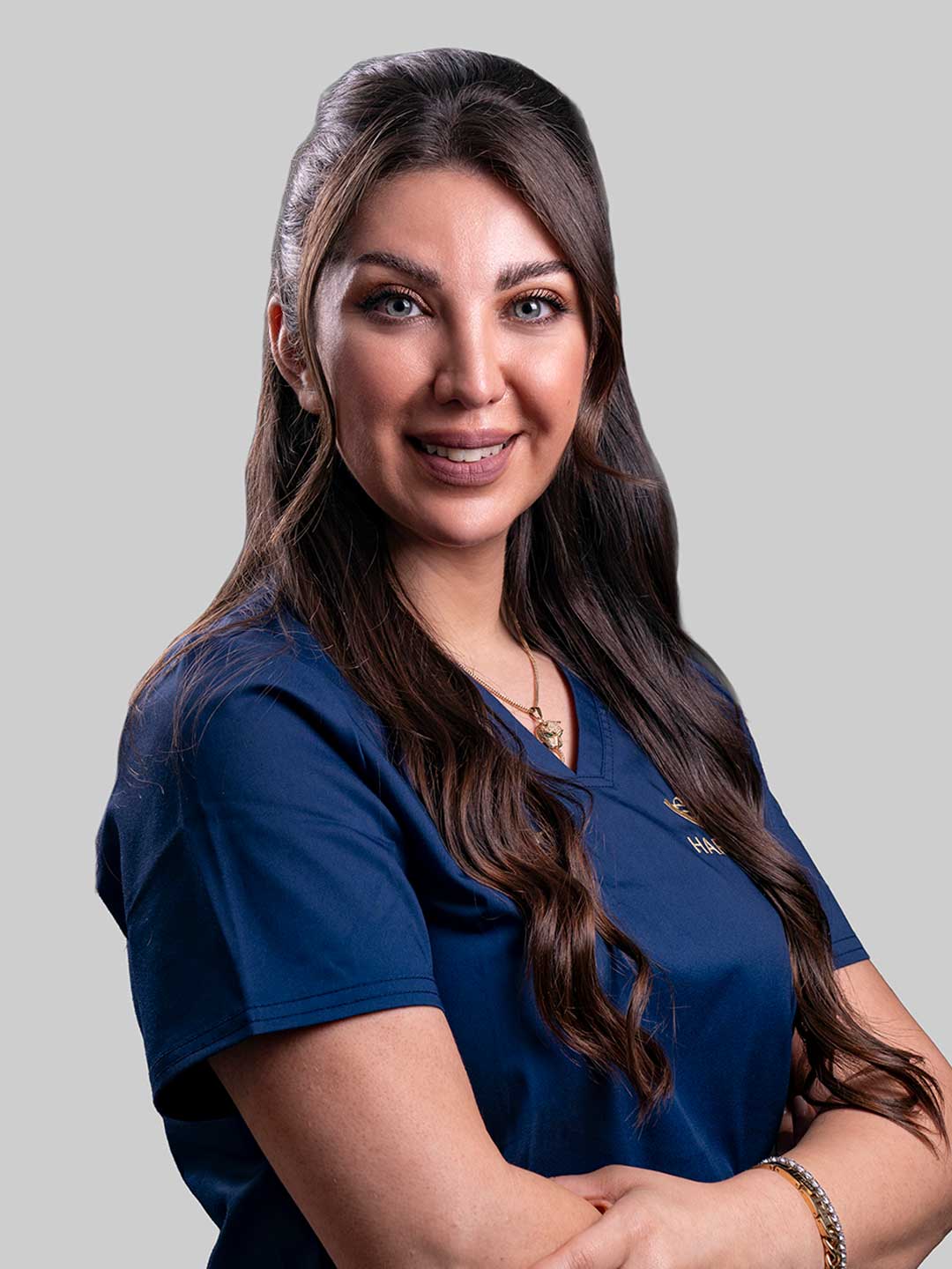 Portrait of Dr. Salwa Barri - Specialist Orthodontist at Harmony Medical Center in Khalifa City, Abu Dhabi