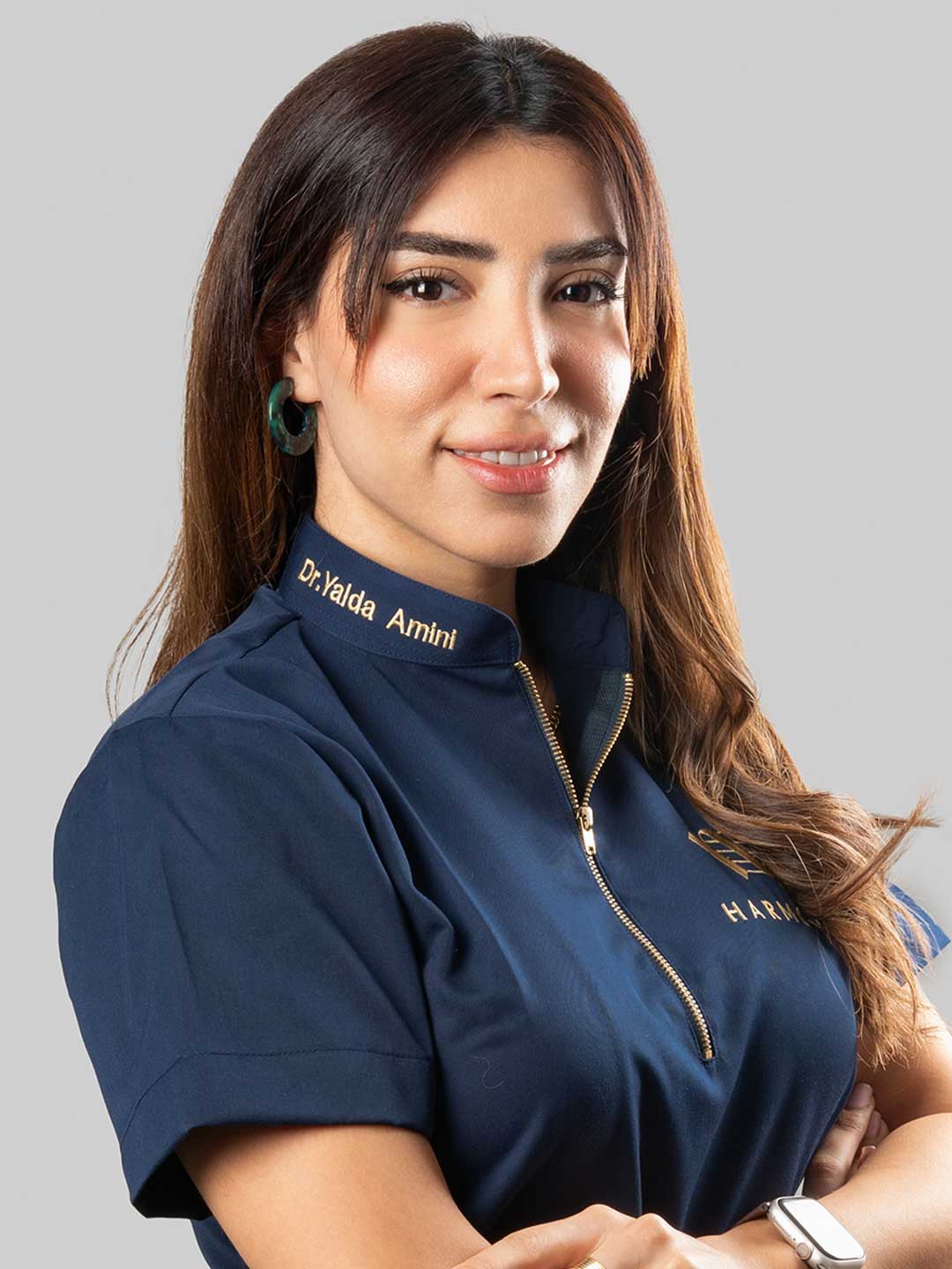 Portrait of Dr. Yalda Amini - General & Cosmetic Dentist at Harmony Medical Center in Dubai