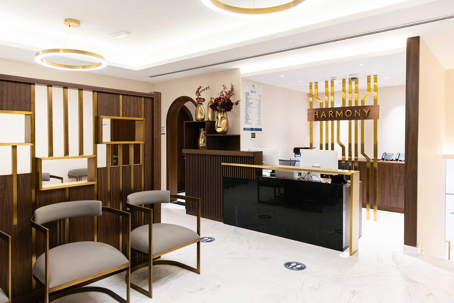Interior of Harmony Plus Medical Center in Abu Dhabi